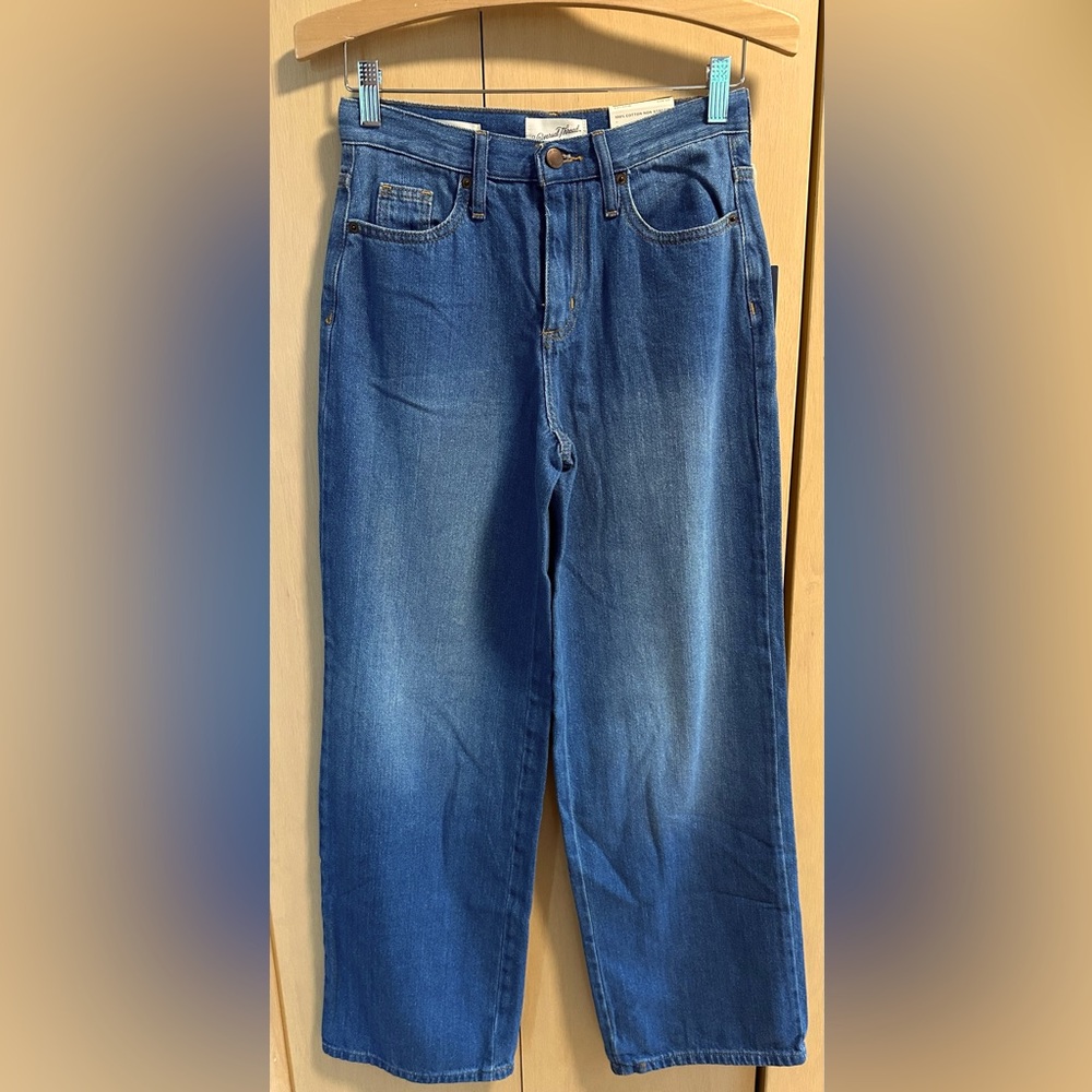 Relaxed Wide Straight Leg Jeans - NWT